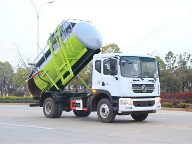 國五東風(fēng)D9餐廚垃圾車-8.5方圓罐