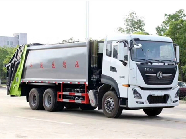 東風天龍20方壓縮垃圾車-國六后雙橋壓縮垃圾車